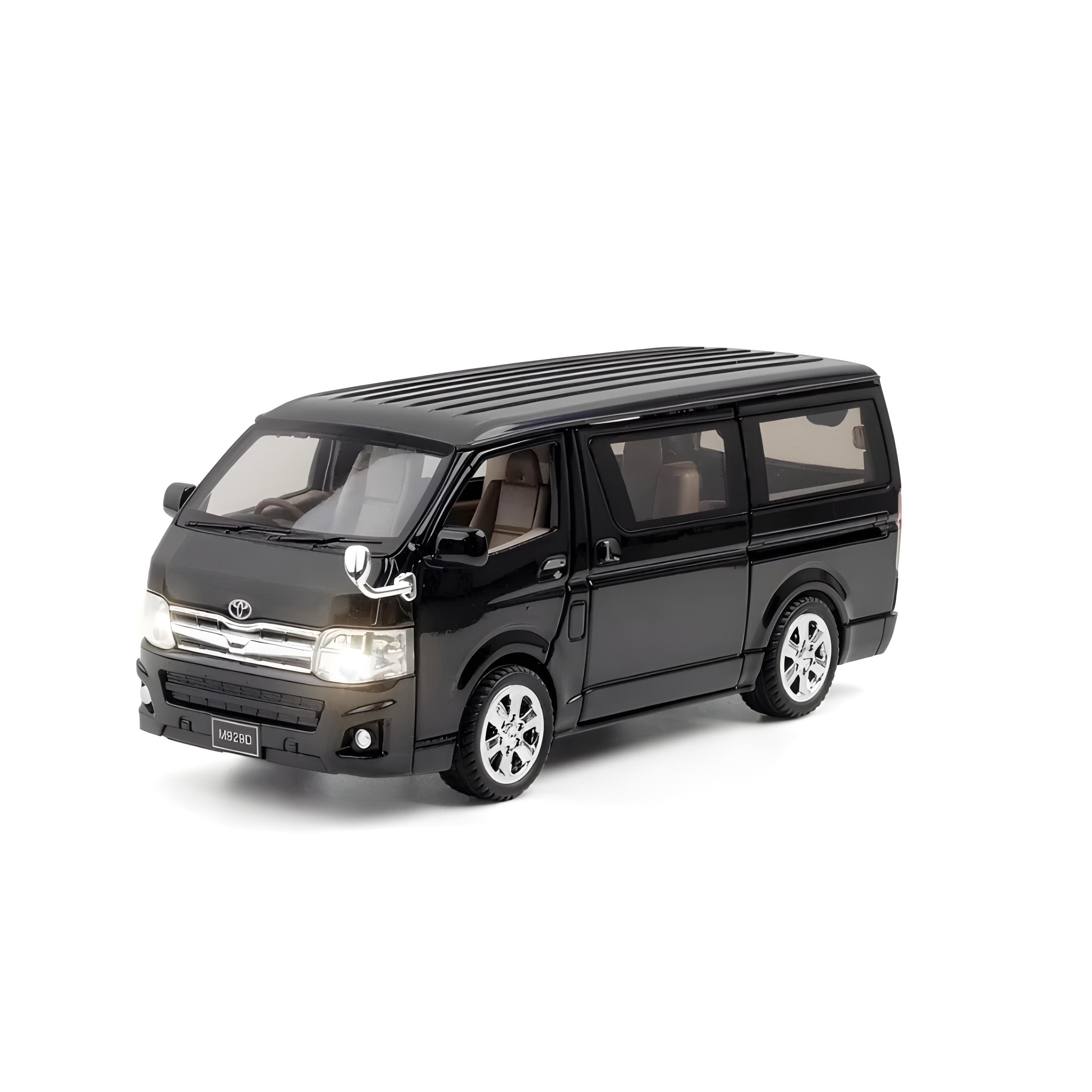 1:32 Die Cast Toyota KDH Hiace Van Model Alloy Diecasts Metal Toy Vehicles Simulation Sound and Ligh