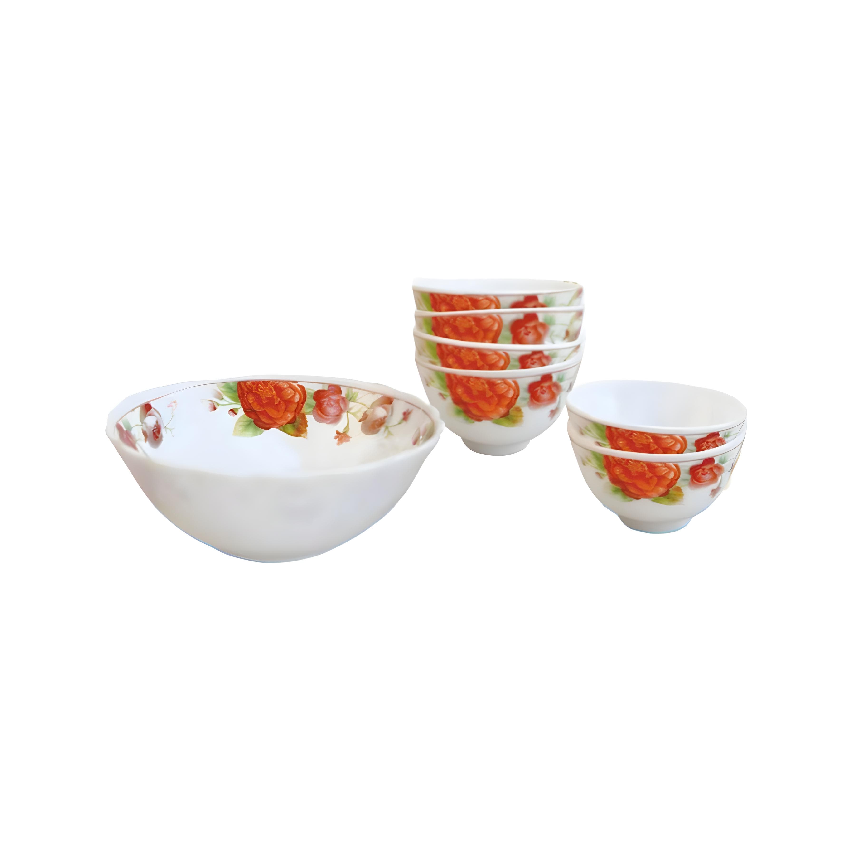 Square Bowl Set, Dining Table Set 7 Pieces 