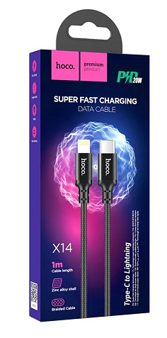 Super Fast Charging Type C To iP  Data Cable P&D 20W X14 