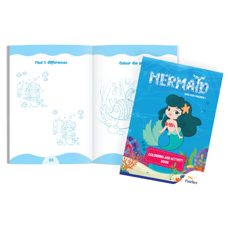 MERMAID AND HER FRIEND KIDS FUN BOOK