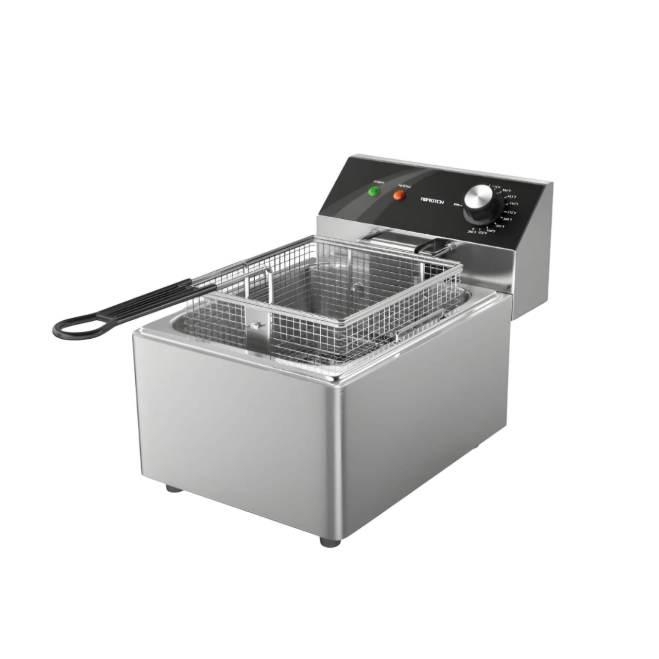 Electric Deep Fryer (Single Tank with Temperature Control and Large Basket)