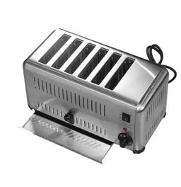 BREAD TOASTER MACHINE, COMMERCIAL 6 SLICE POP-UP TOASTER (MUN-1111377)