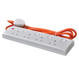 Multi Plug - ORANGE Extension Cord – 3 Meter (MUN-1119236)