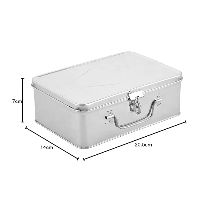 Stainless Steel Bank Locker Box / Cash Box / Jewelry Box (MUN1113014)