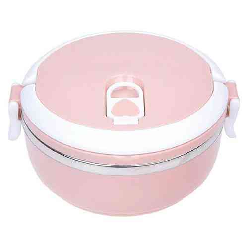 Thermal Insulated Stainless Steel Lunch Box Round (MUN-1113087)