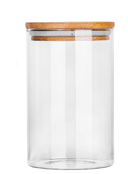 Glass Jar with Bamboo Lid (MUN-1122786)