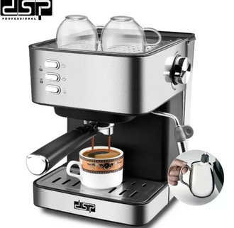 Coffee Machine-Stainless Steel Pump Espresso Maker DSP KA3028  (MUN-1122727)