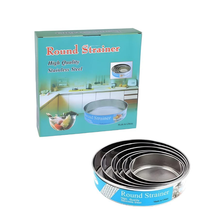 Strainer Round Stainless Steel 6Pcs