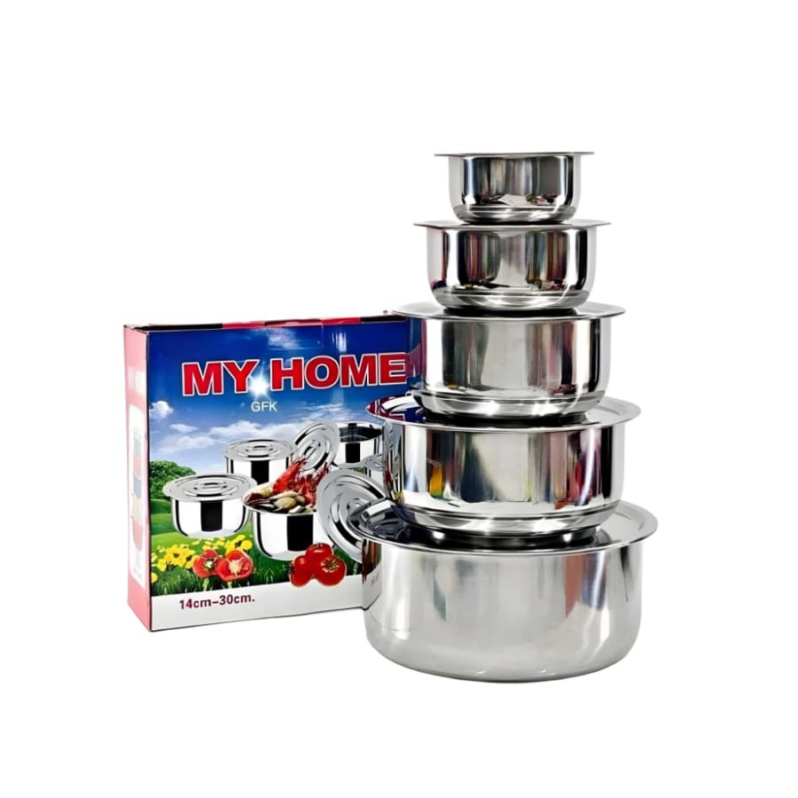 Stock Pot Set,  Cookware Set, Casserole Set My Home 1*5 set