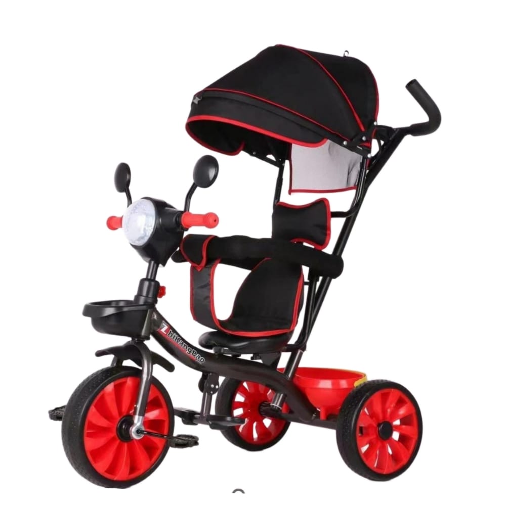 Baby Tricycle/Cycle with Canopy and Parental Adjust Push Handle, Comfortable Seat and Sipper for Boy