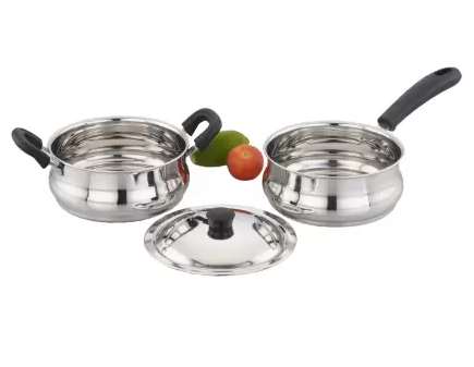 3Pcs Stainless Steel Induction Cookware Set – Ultima (MUN-1120812)