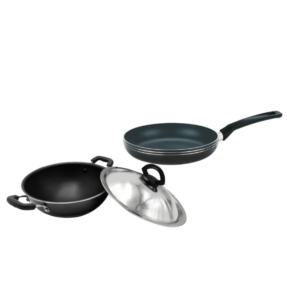 Nonstick Fry Pan & Hopper Pan Set KS Camy 4Pcs