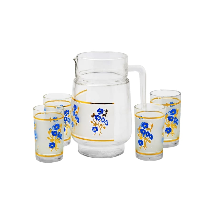 Drinking Jug Glass Set of 6 Zareoff (MUN-1123137)