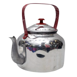 Aluminium Kettle - Sliver & Red (MUN-1112570)