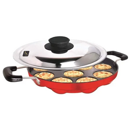 Appam Pan, Appam Maker, Appam Patra - 12 Non - Stick Cookware (FRP-040)