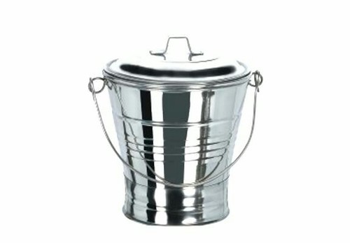 Indian Silver Bucket with Lid