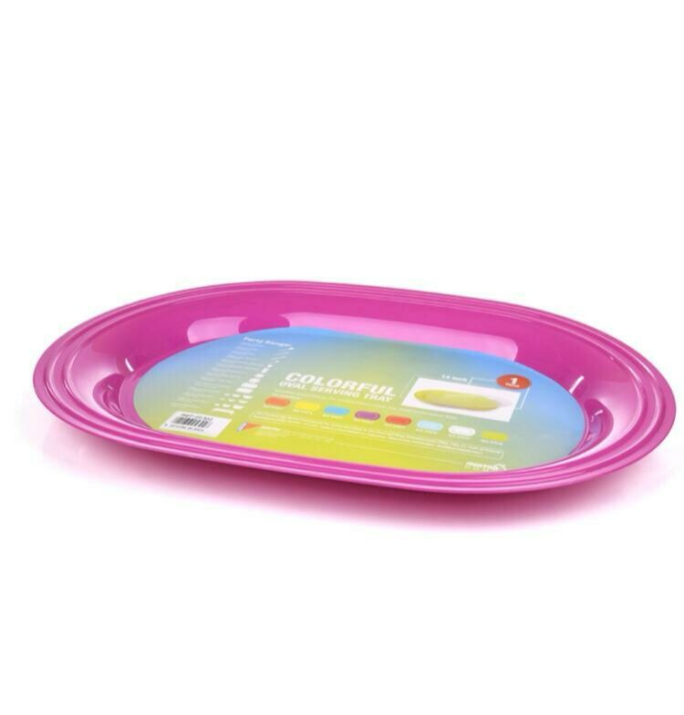 Plastic Oval Serving Tray, 30x18.5 cm - ( MUN  - 1117146 ) 