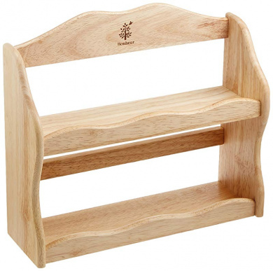 Wooden Spice Rack - Natural Apollo 2-Tier  (1121221)