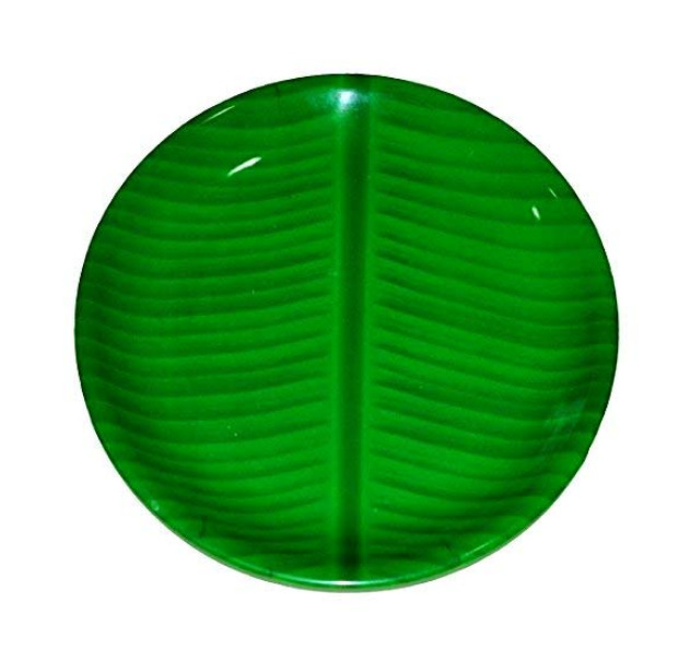 Banana Leaf Round Plate Plastic (MUN-1117283)