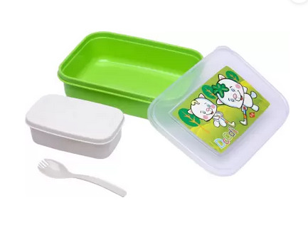 Mini Square Lunch Box - Plastic (MUN-1111013)