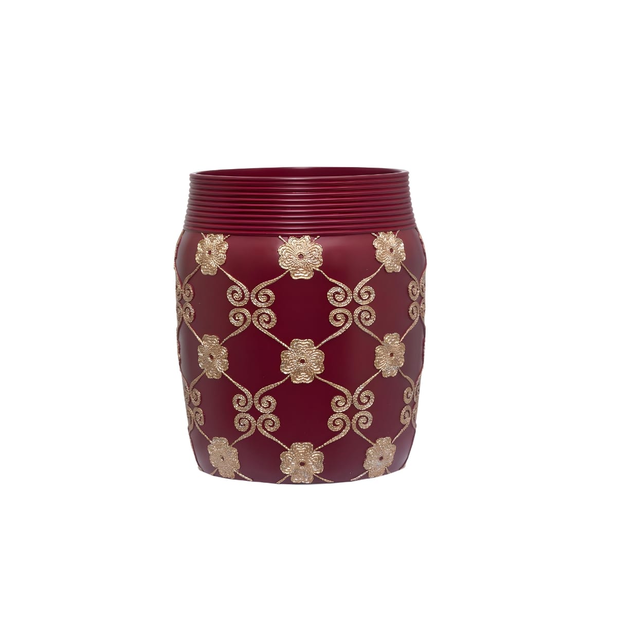 Decorative Cookie Jar With Screw Top Plastic Lid, Bath Monte Rose Waste Basket (MUN-1124238)