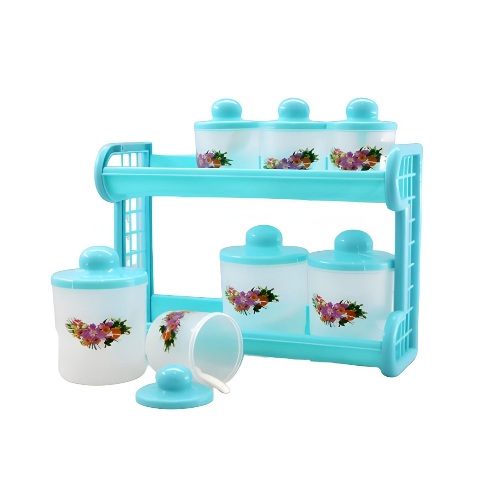 7 In 1 Spicy Rack With Pots Plastic(MUN-1115725)