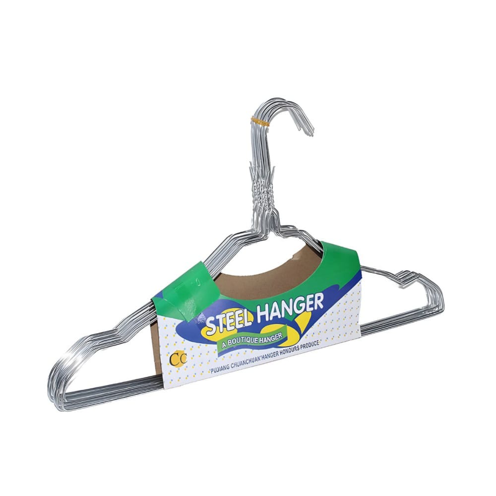 Stainless Steel Clothes Hanger With Non-Slip Design For Adults, Silver(MUN-1116802)