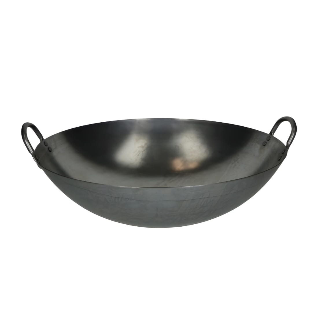 World Cuisine Chinese Steel Wok with Two Handles, 35 cm (MUN 1119313)