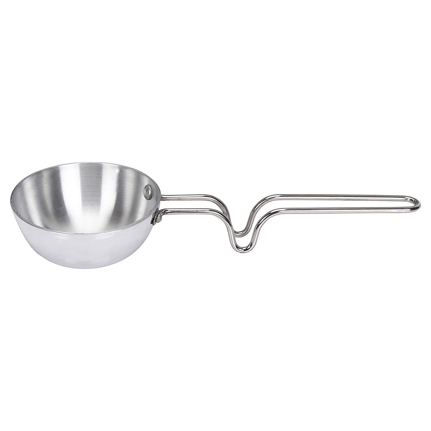 Aluminium Silver tadka pan, Mini fry pan 200ml (MUN 1120233)