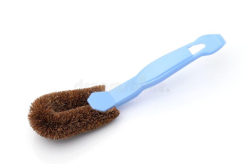 Coconut coir fiber scrubbing brush with handle(MUN-1123342)