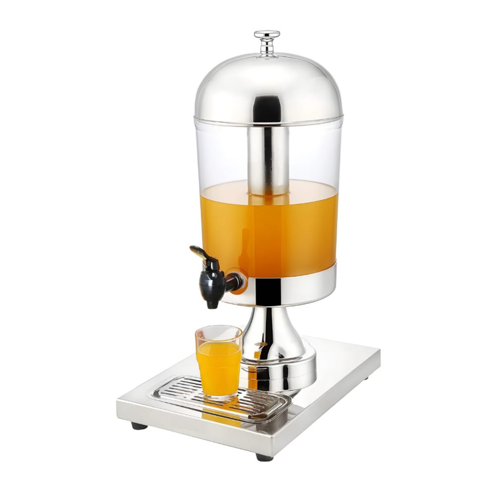 8L single head cold drink stainless steel beverage juice dispenser with ice core.(MUN-1116719)