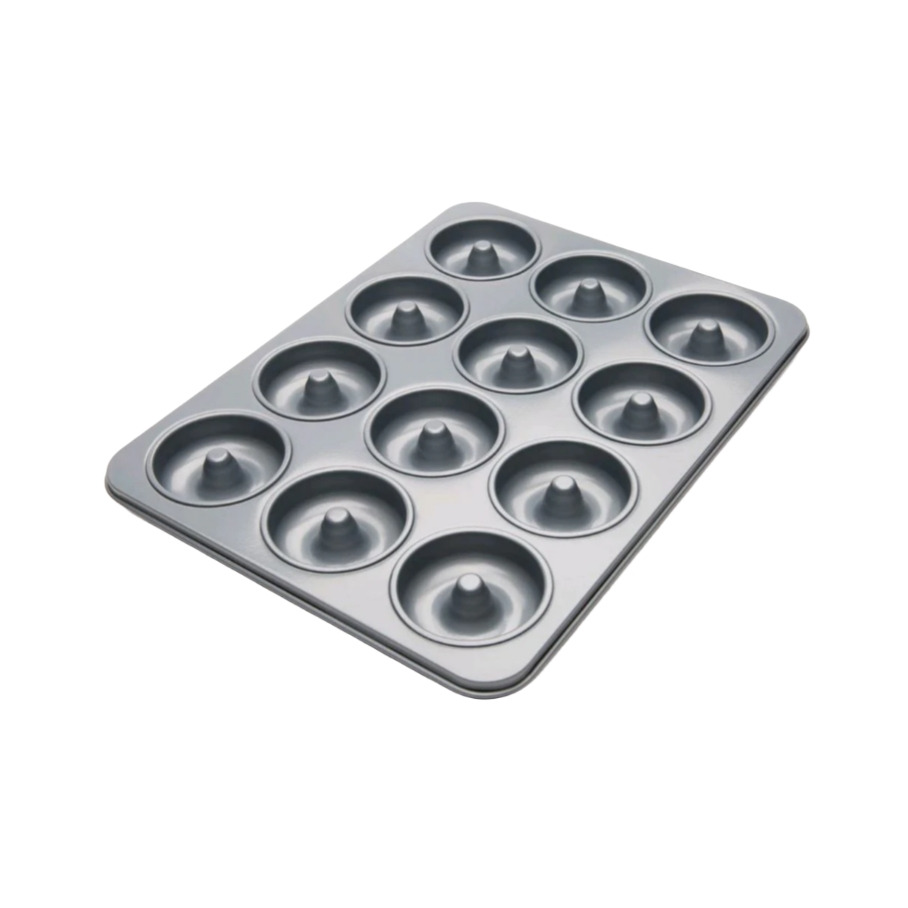 12ps High-Grade Carbon Steel Donut Mold Non-Stick (CKE-023)