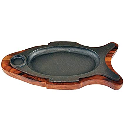 Heavy Duty Fish Shape Sizzler Plate Serving Set (MUN 1120575)