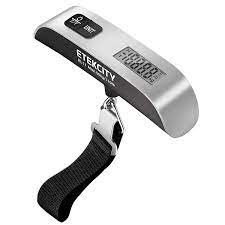 Digital Portable Handheld Luggage Scale - Up to 50Kgs/110lb, High Precision, Backlit HD Display, Tra