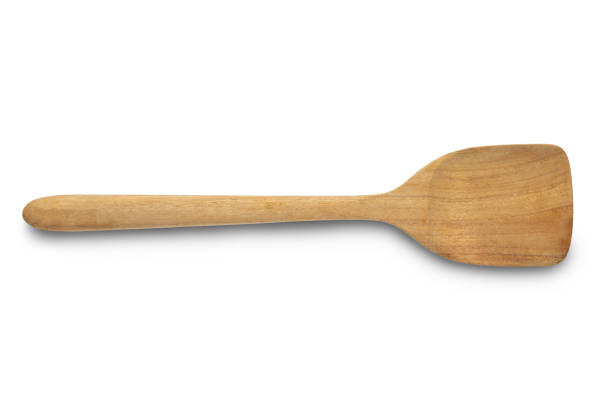 Alpine Cuisine Bamboo Wood Spatula 12-Inch with Wood Handle(MUN-1111864)