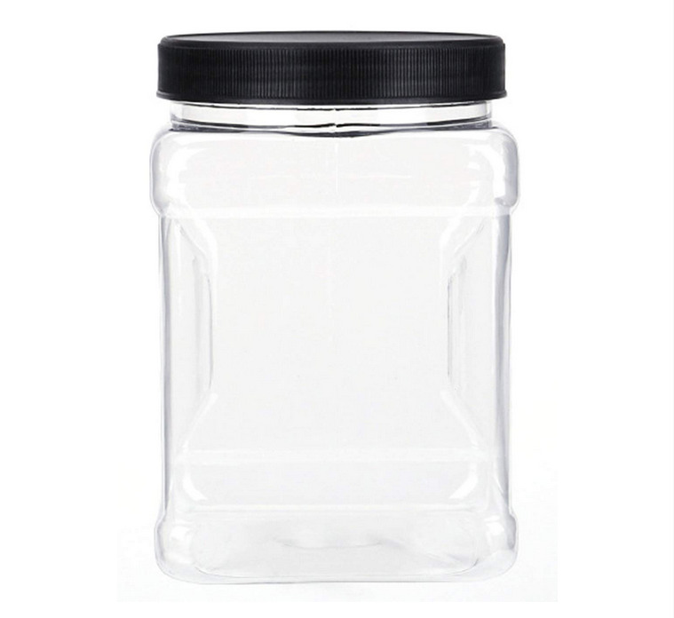 Clear Plastic Spice Jar with Lid (MUN-1119991)