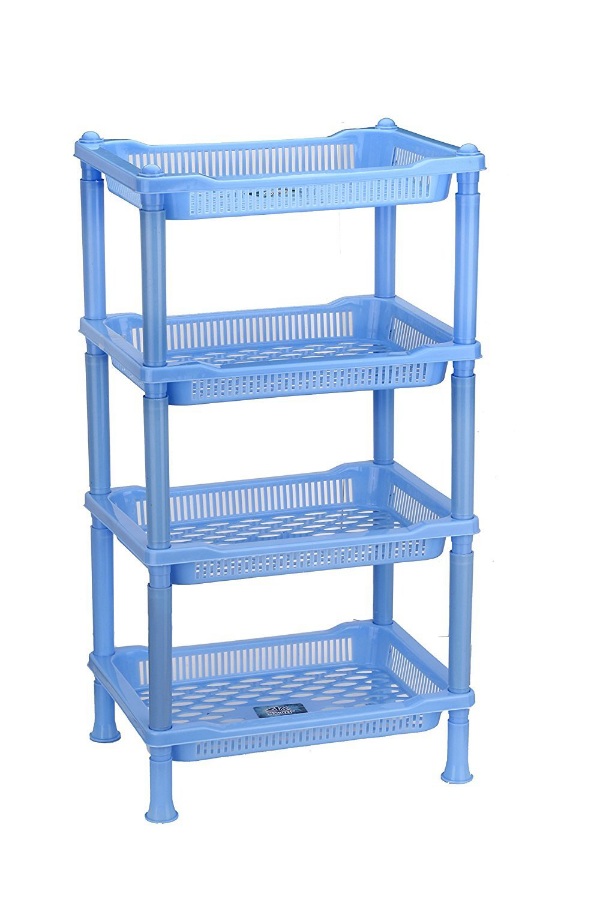 Plastic Multipurpose Storage Rack with 4 Layers (MUN-1122270)