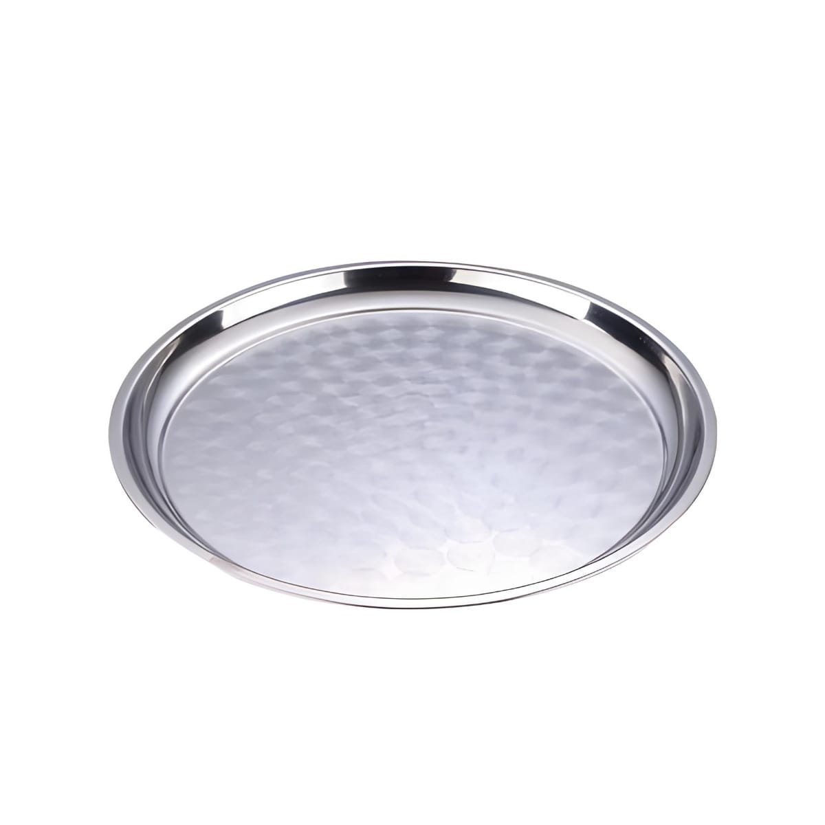 Stainless steel Thai style large round tray (MUN-1112232)