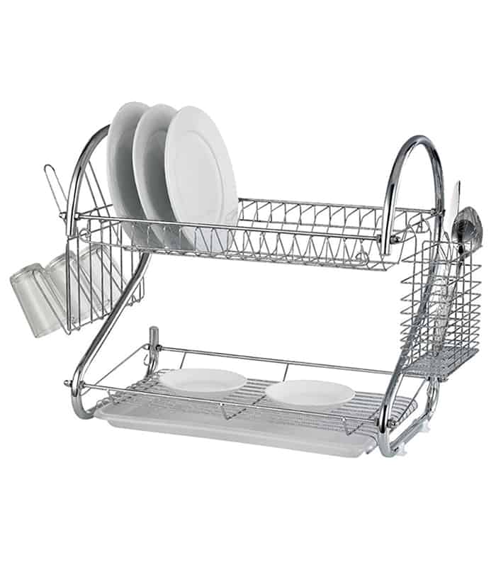 Stainless Steel 2-Layer Dish Drainer Drying Rack.(MUN-1112018)