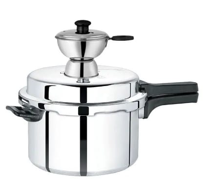 Stainless Steel Puttu Maker with Steamer Plate (MUN-1113023)