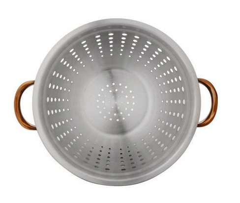 Aluminium Colander for Kitchen Food Strainer with Holes for Washing Bowl for Fruits,Rice and Vegetab