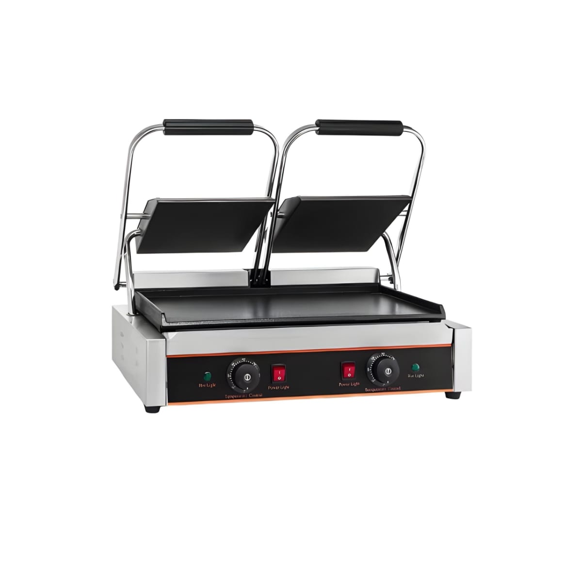 Electric Commercial 3400W Panini Grill with Smooth Plate(MUN-1120360)