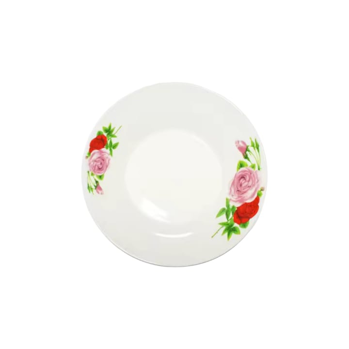 Flower Ceramic Deep Soup Plate (MUN-1112377)