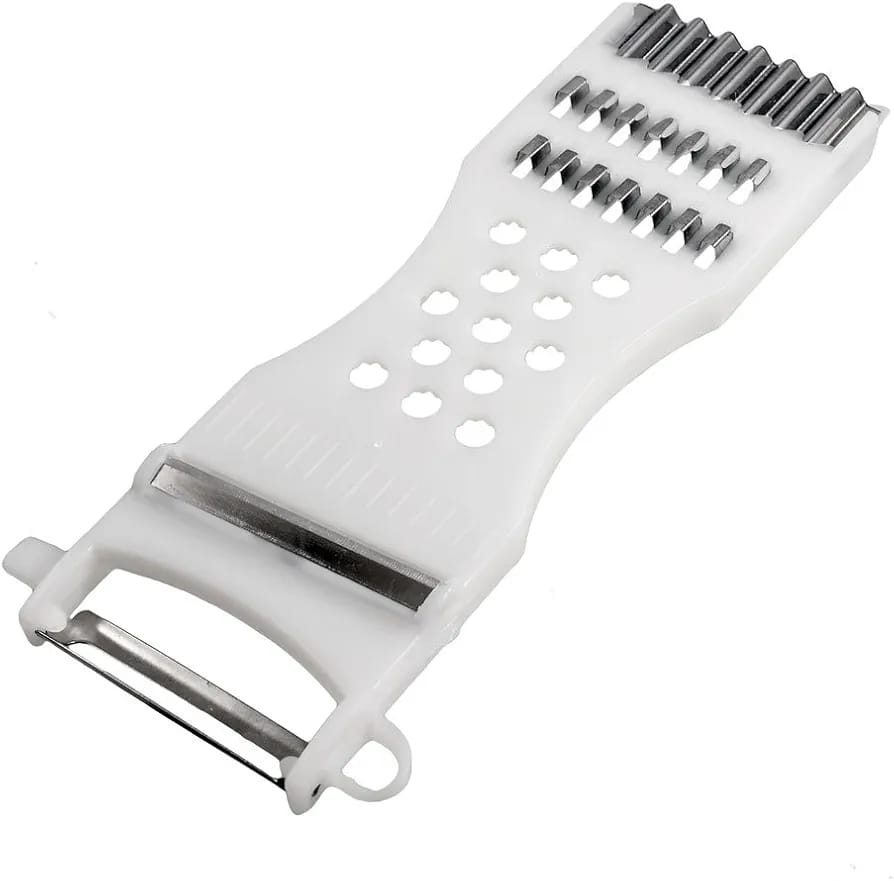 Fruit Vegetable Peeler Grater Slicer White(MUN-1112861)