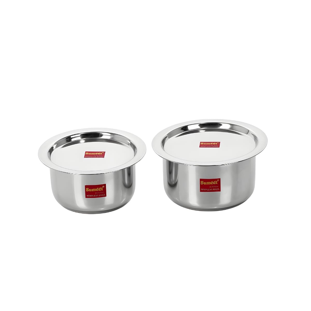 2 Pcs Stainless Steel Induction & Gas Stove Friendly Container Set(MUN-1112255)