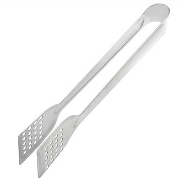 Metal Mesh Hole Flat Head Bread Salad Food Tong Clip(MUN-1121657)