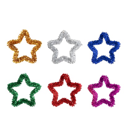 Hanging Line Star Wreath Christmas Ornaments (XMS 0012)