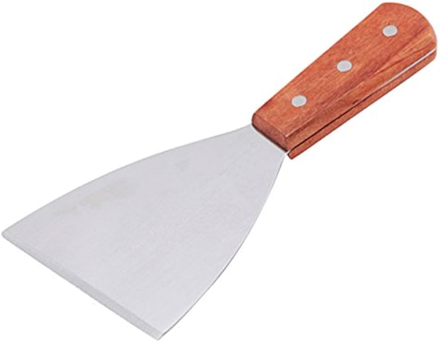 Pastry Scraper, Grill Spatula Wooden Handle Stainless Steel (MUN-1122897)