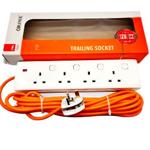 Multi Plug - ORANGE Extension Cord – 3 Meter (MUN-1119236)