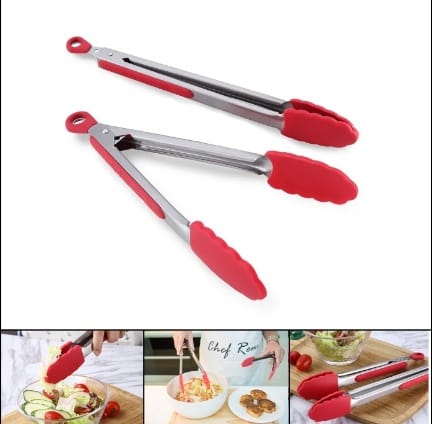 BBQ CLIP, BBQ TONG, FOOD TONG SILICONE COVER HANDLE (MUN-1115720)